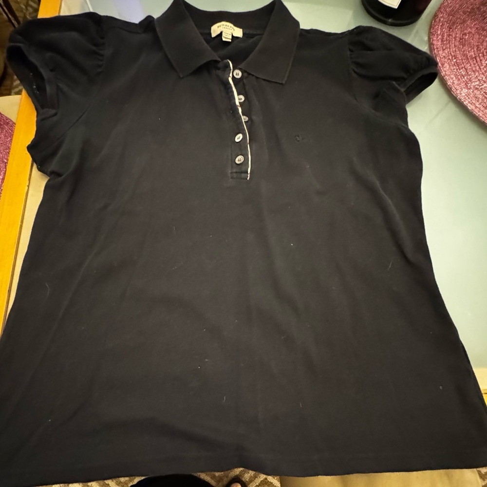 Burberry Black Button Down Shirt